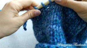 Шапка спицами / Простая женская шапка спицами описание