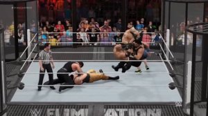 John Cena v Brock Lesnar v Roman Reigns v Braun Strowman v The Undertaker v Goldberg   WWE 2K17 ELI