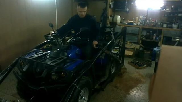 Гидравлика на квадроцикл, первые испытания! смотреть онлайн