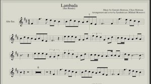 Lambada - Backing Track & Score for Sax Alto
