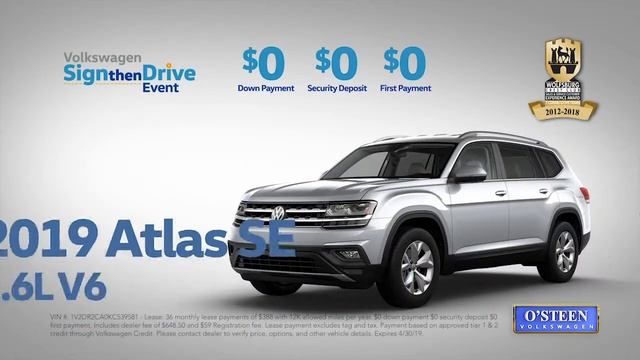 O'Steen Volkswagen - Mar Apr Tiguan Atlas TV Spot смотреть онлайн
