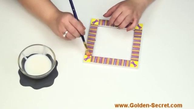 How to make a decoupage image. Декупаж салфетками