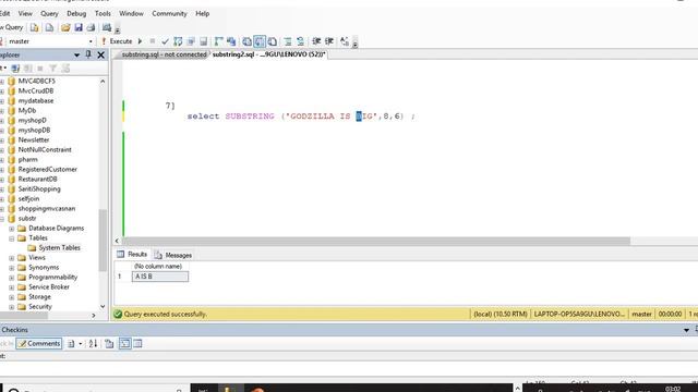 SUBSTRING() Function In Sql смотреть онлайн