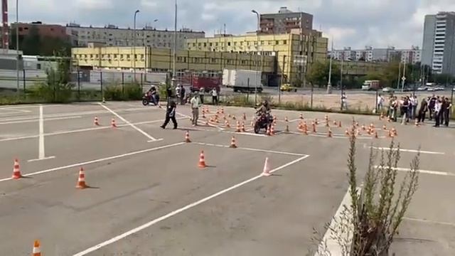 Мотошкола Мото-образ. Экзамен на категорию А в ГИБДД ул. Кетчерская 13 лето 2023г.
