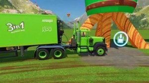 TRANSPORTING & LOADING STRAW with COLORED BEST MACK TRUCKS ! Farming Simulator 22