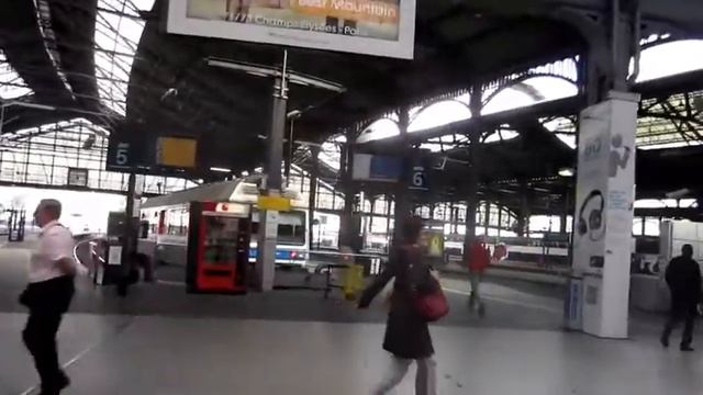 Gare St Lazare Paris Train Station to Bayeux 480p смотреть онлайн