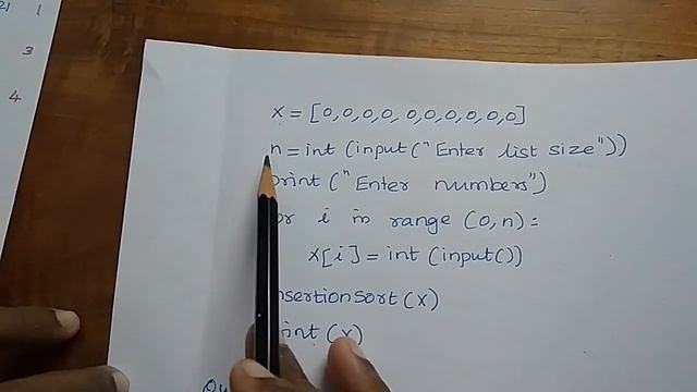 INSERTION SORT / Unit 4/ Explained in Tamil and English