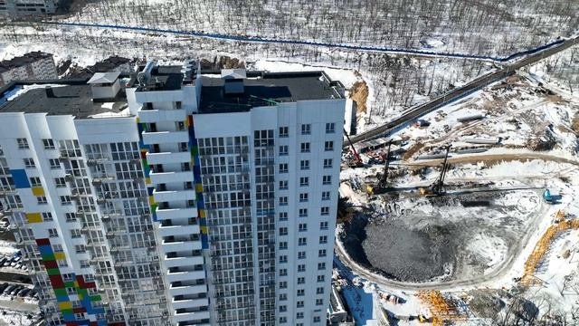 Микрорайон Зеленый Угол | ЖК Зеленый Бульвар | Дом на Бульваре | Владивосток | 4k