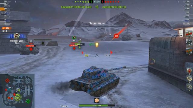 Тигр II - царь зверей - World of tanks blitz(WoTB) смотреть онлайн