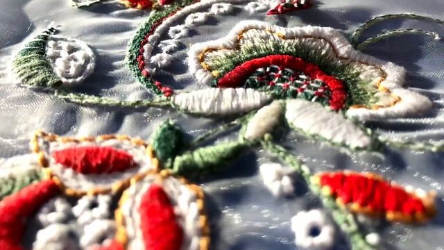 Вышивка на прозрачной ткани (органза)СХМВ смотреть онлайн