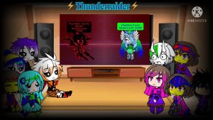 Undertale(+amber,kris,Betty,Harlow,and GT frisk).reacts to Glitchtale amber vs Chris power level.