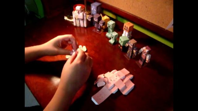 Papercraft - minecraft: Pig смотреть онлайн