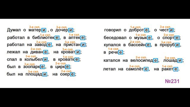 ГДЗ РУССКИЙ ЯЗЫК УПРАЖНЕНИЕ.231 КЛАСС 4 КАНАКИНА ЧАСТЬ 1 смотреть онлайн