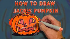 Как рисовать тыкву Джека на Хэллоуин | How to draw Jack's pumpkin Halloween