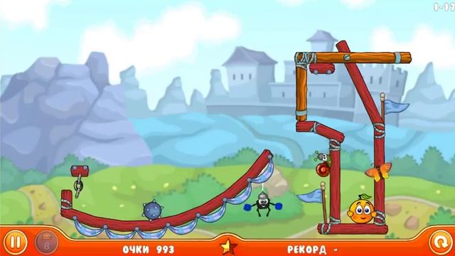 Спасение Апельсинки на 3 звезды -  2 11-20 уровни. Развивающая игра как мультик для детей.