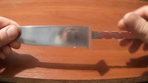 Нож из косы - рукоять из ореха - A knife from a braid is a handle from a nut