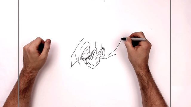 How To Draw Goku SSJ (Namek) | Step By Step | Dragonball смотреть онлайн