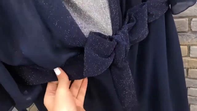 Платье: фирмы Pretty. Номер модели: 973 тёмно-синий с люрексом