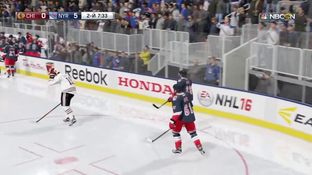 Вбрасывание, два финта, Гол!  #NHL16 #PS4