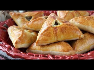 Треугольники из Пресного Теста //Постные Пирожки с Рисом//Постная Выпечка