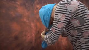 Полотенце- шапочка для сушки волос.