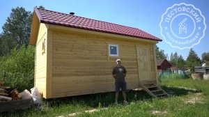 Отзыв о строительстве бани 3 на 6 метров из профилированного бруса