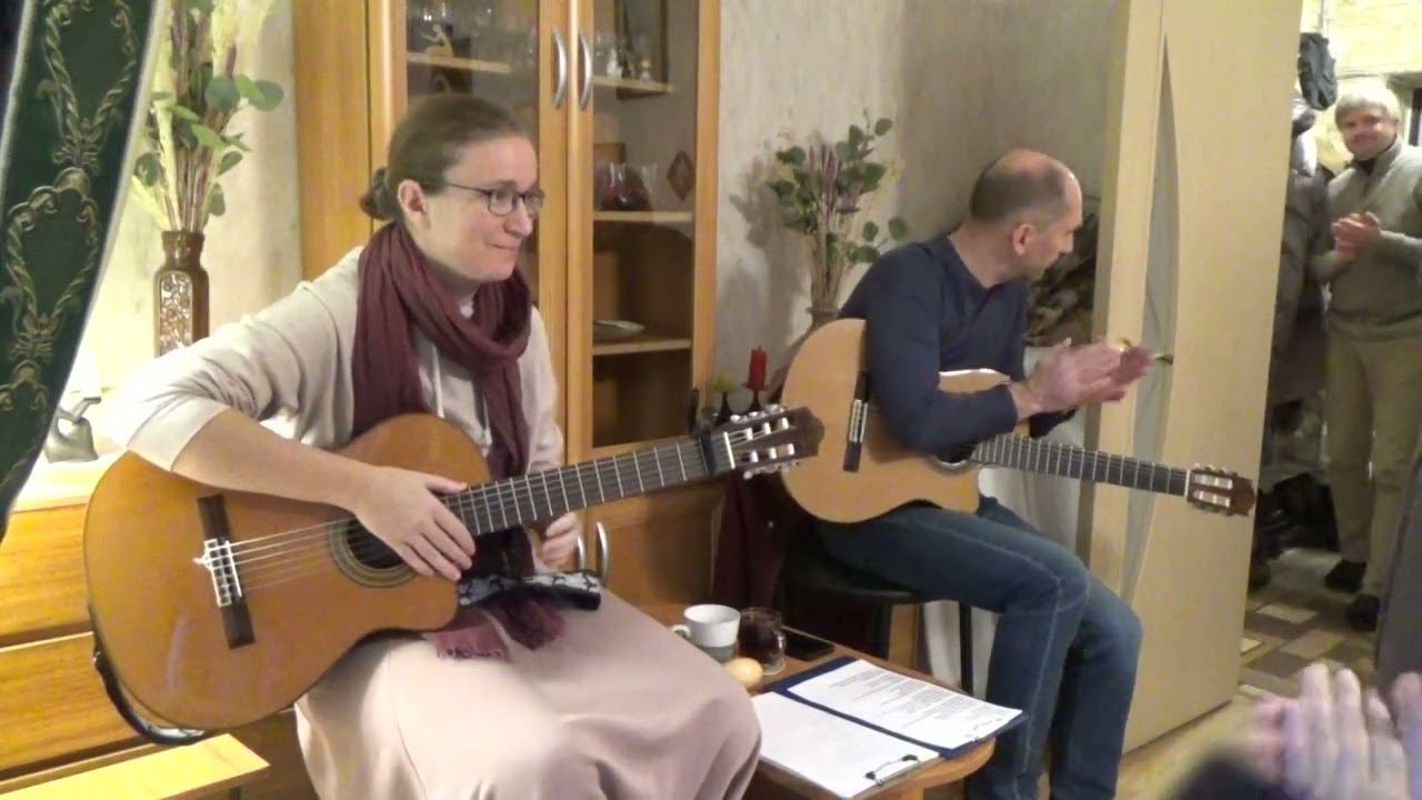 Ирина Алферова "Псков" (Е. Клячкин)/ "Мелодия в ритме лодки" (Е. Клячкин). Квартирник в Обнинске