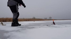 СУПЕР кадры.Рыбалка на жерлицы по перволедью. Сезон 2018-2019.Жерлицы Аэлита.Дуплет