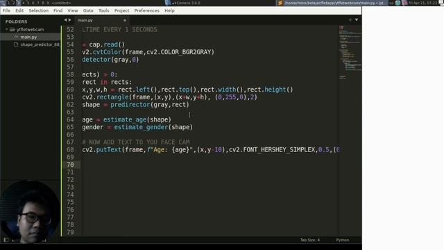 Flet Tutorial - OpenCV Webcam Age and Gender Detection