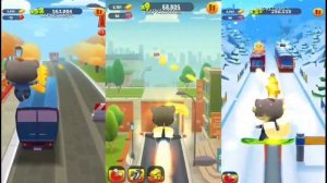 Talking Tom Gold Run STREET JAM event Officer Tom vs Roy Raccoon Gameplay Android ios