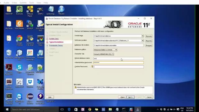 Oracle 11g installation tutorial