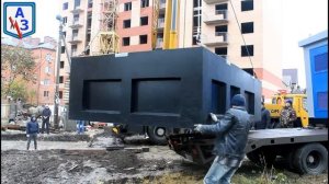 Установка БКТП на стройплощадке