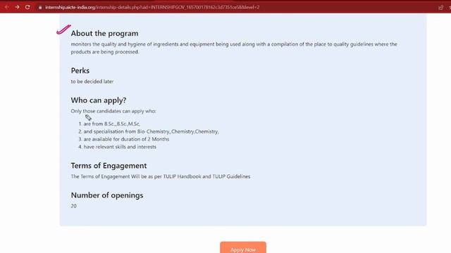Food Inspection Intern Vacancies at AICTE | 20 Vacancies | Complete Details