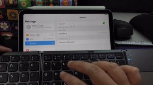 Pairing Bluetooth Foldable Keyboard di IPAD MINI 6 (eng sub)