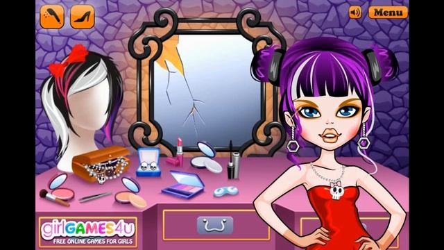 Игры для девочек — Хэллоуинский макияж смотреть онлайн