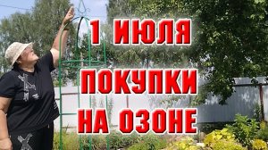 1 июля. Что мне привезли с Озона? Сборка и установка садовой пирамиды