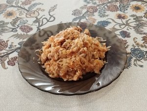 Солянка на сковороде Из свежей капусты Рисом и Фарше
