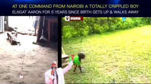 At one command by the mega Prophets of Yahweh a total crippled from Uganda gets up and walks away