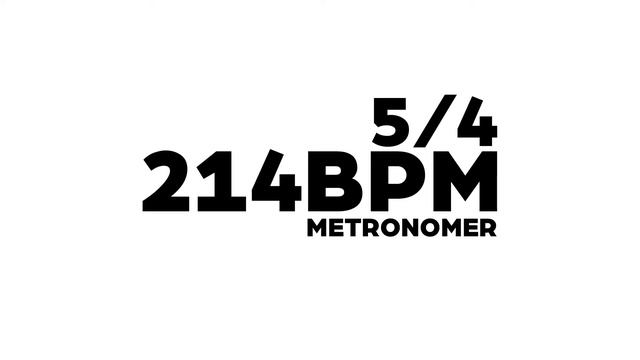 214 BPM Metronome 5/4 смотреть онлайн