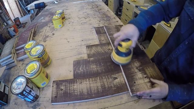 How to distress new wood and layer stain смотреть онлайн