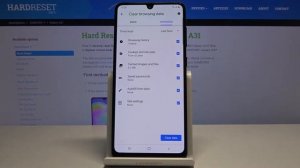 Clear Browser History on SAMSUNG Galaxy A31 - Delete Google Chrome Data