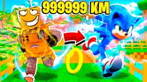 САМЫЙ БЫСТРЫЙ СОНИК В МИРЕ МАКС УРОВНЯ НУБ И ПРО ВИДЕО ROBLOX Sonic Speed Simulator