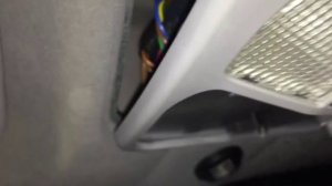 Mercedes w203 w209 overhead panel/console removal, bulb replacement