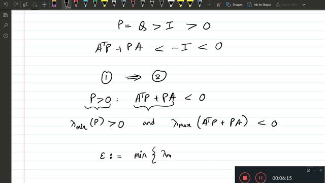 Linear Matrix Inequality(LMI) for testing stability of a Linear Time Invariant (LTI) system with cv смотреть онлайн