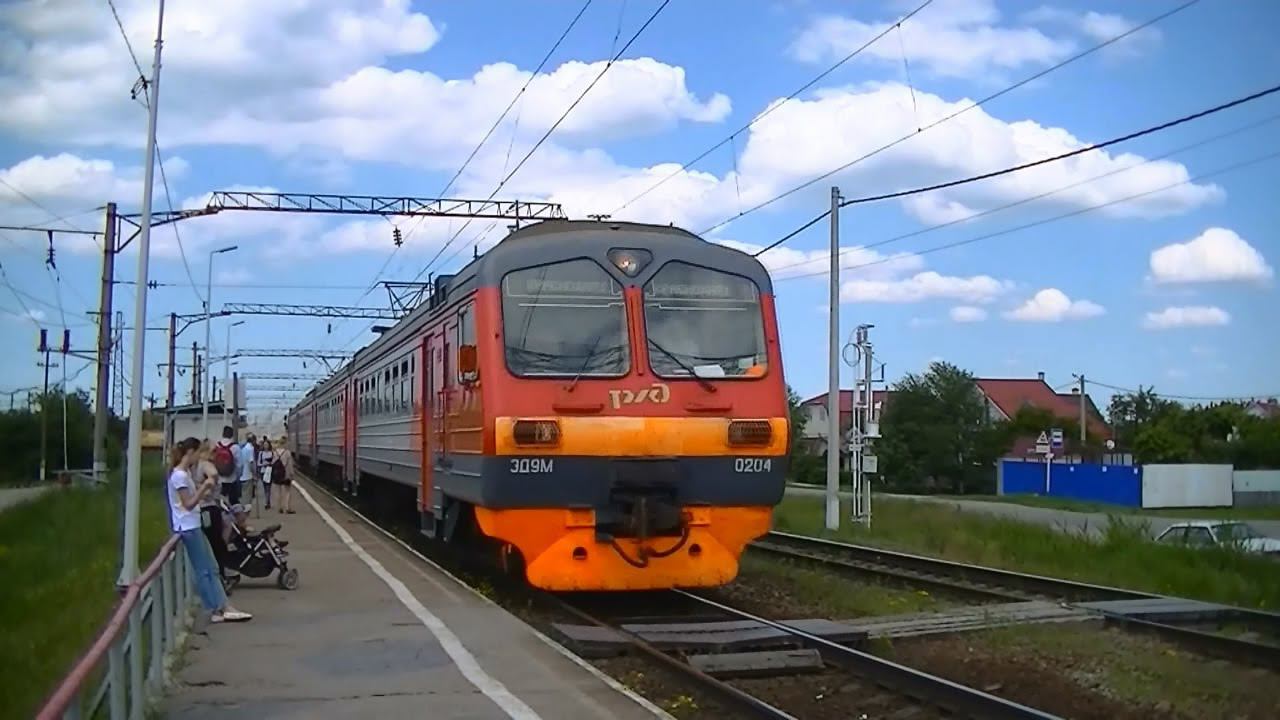 РЖД ЭД9М-0204 Тимашевская - Краснодар-1 смотреть онлайн