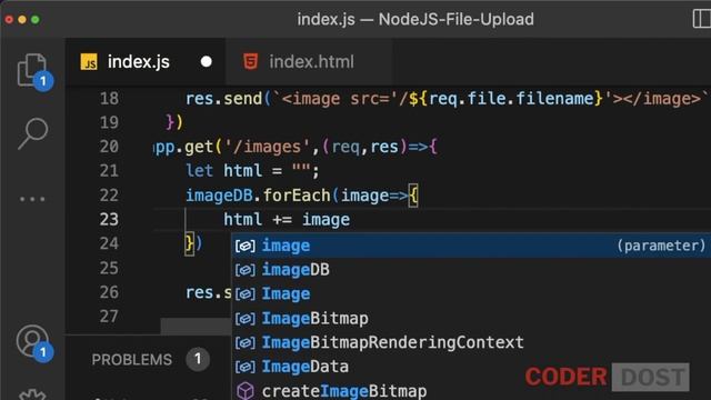 File Upload in NodeJS using Multer | Fetch API for file upload | Sending form data with fetch