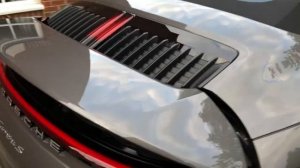 2020 Porsche 911 (992) Carrera S Cabriolet - Agate Grey Rear Spoiler Activation,  Sensors and Camer