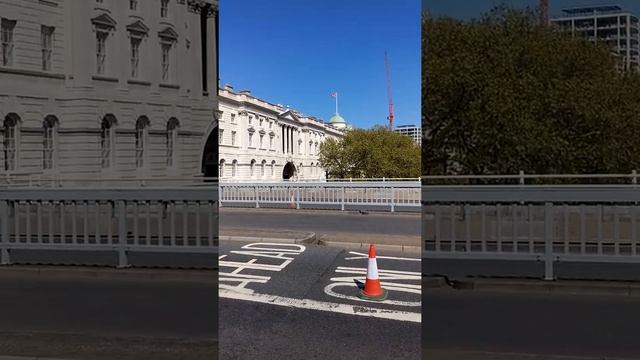 London's Waterloo Bridge falls silent - Lockdown. April 2020