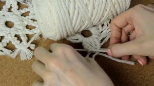 КРАСИВАЯ снежинка своими руками! Макраме для всех