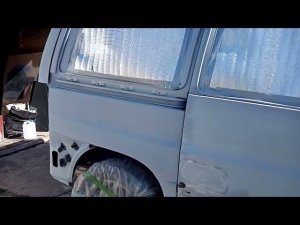 Ремонт Мерседес Вито 638. День Х.  Всё готово к покраске.